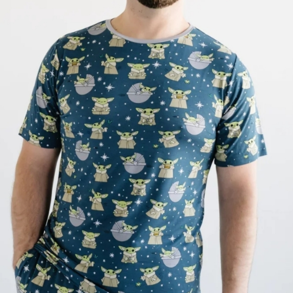 NWT Little Sleepies Mens Grogu Top